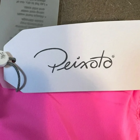 Peixoto Tonie Full Bottom Women's Medium Swim Pink Side Ties NWT - Picture 5 of 5